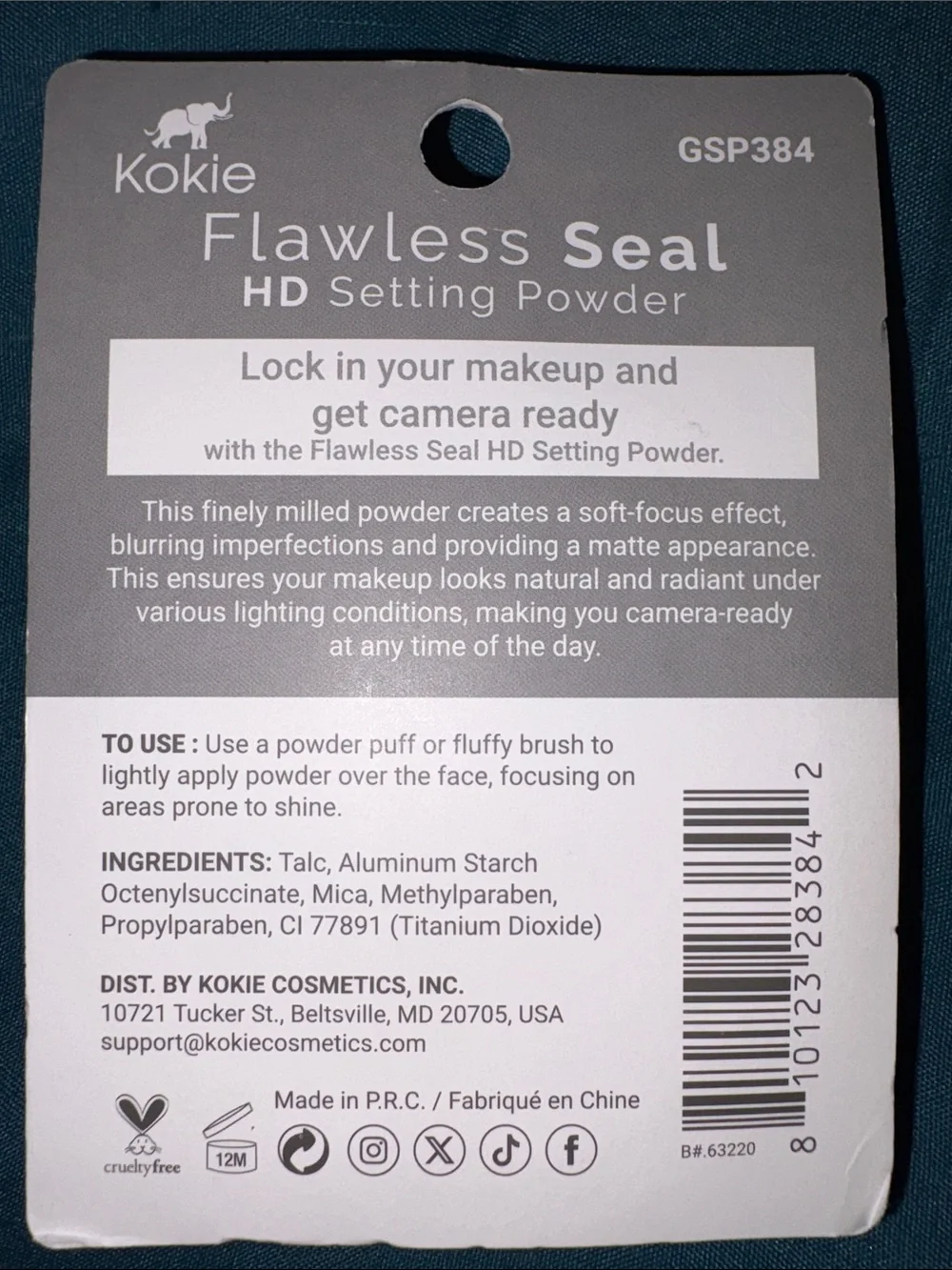 FREE Bag - Kokie Makeup Bundle — Mascara, Lip Stain, Eyeliner, Setting Powders